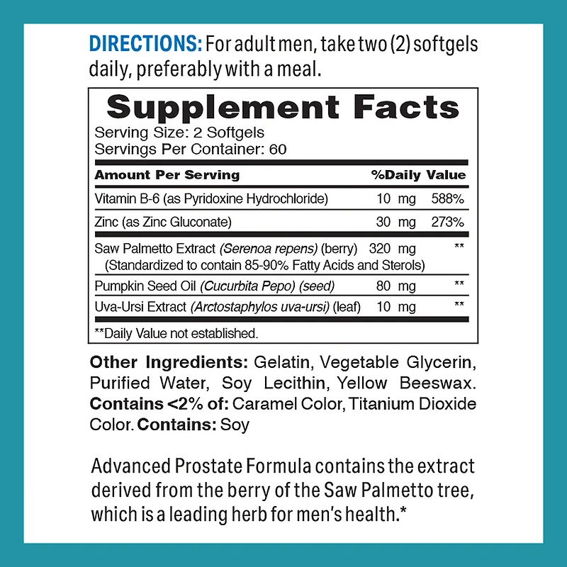 Advanced Prostate Formula Saw Palmetto Complex