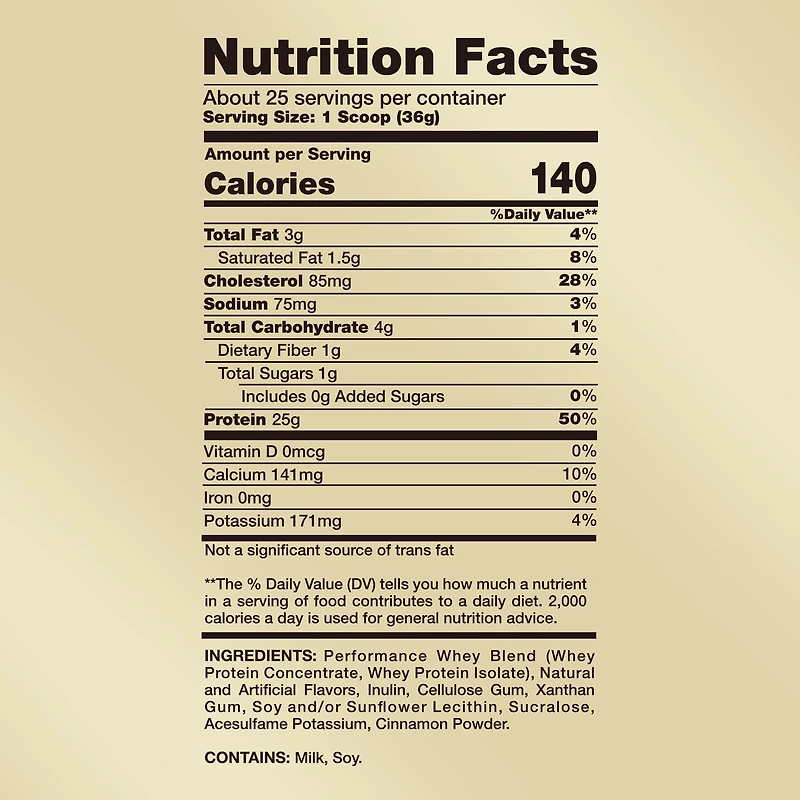 Performance Whey Protein - Vanilla Milkshake (25 Servings)