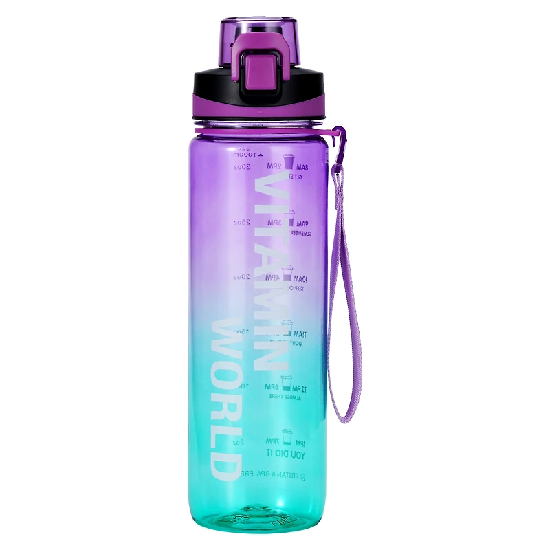 VW Sports Water Bottle 32oz. Purple Green