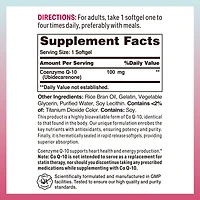 Co Q-10 100MG Rapid Release Softgels