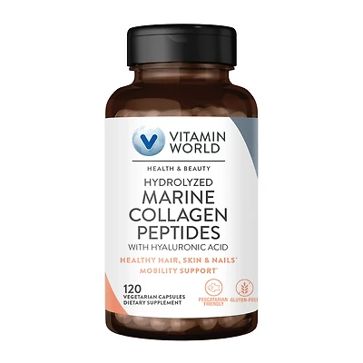 Hydrolyzed Marine Collagen Peptides with Hyaluronic Acid 120ct