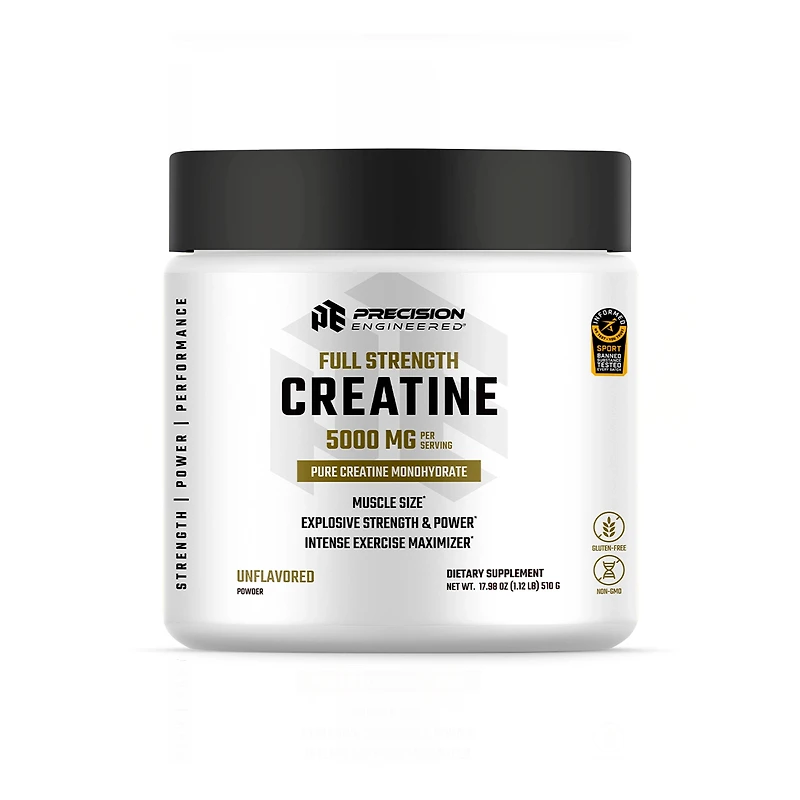 Full Strength Creatine - Unflavored (100 Servings)