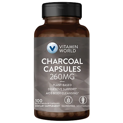 VW Charcoal 260mg 100cap