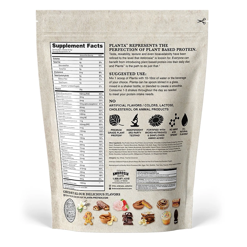 Planta Plant Protein Cookies & Cream 25srv