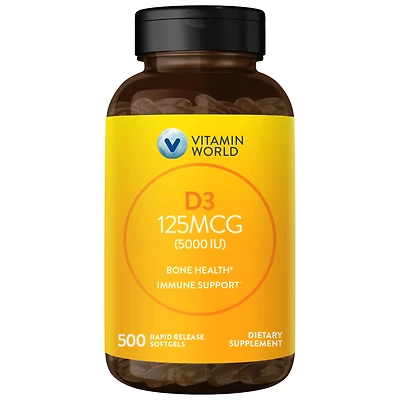 Vitamin D3 125mcg (5000 IU)