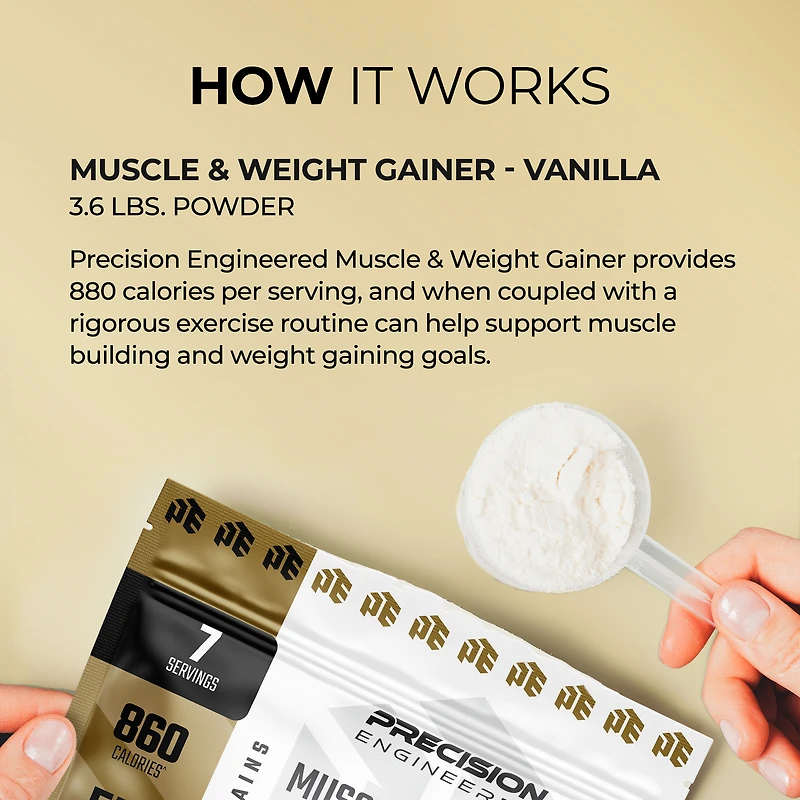 Muscle & Weight Gainer - Creamy Vanilla (7 Servings)