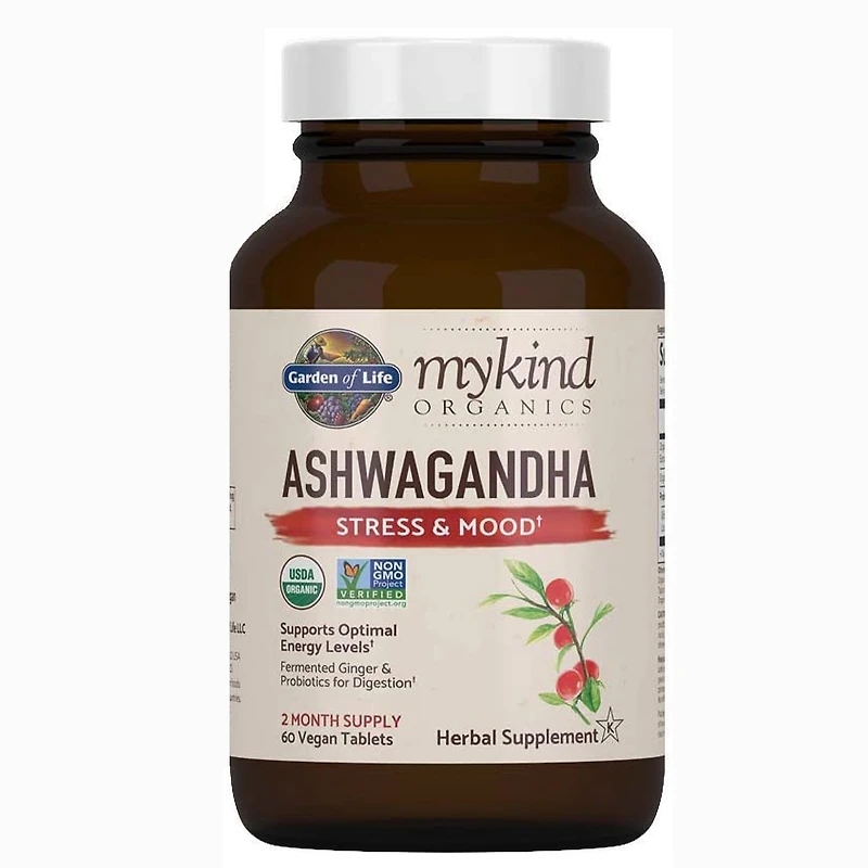 myKind Organics Ashwaganda Stress & Mood (60 count)