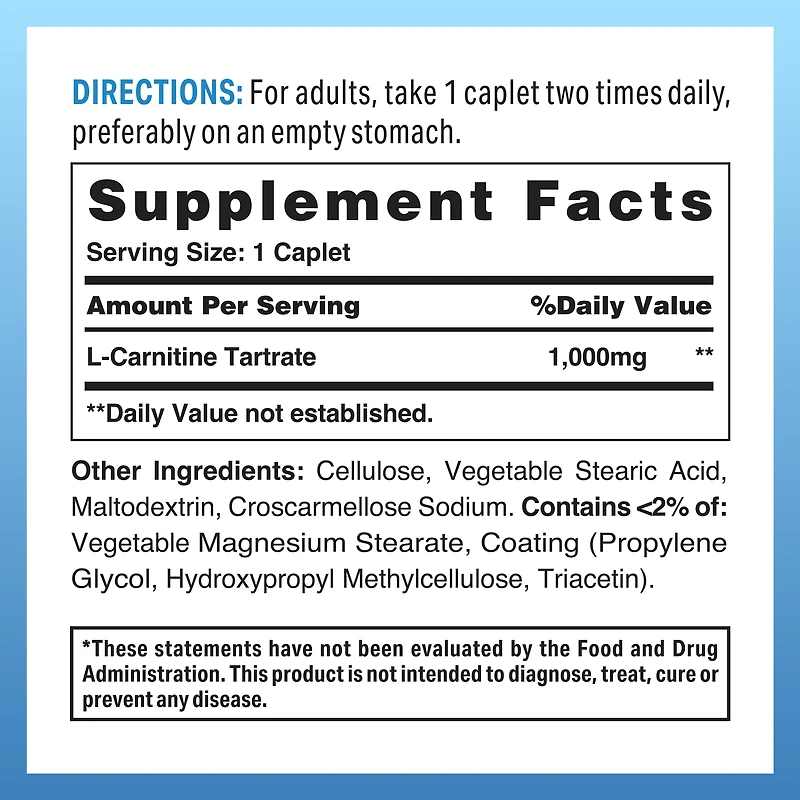 L-Carnitine Tartrate 1000mg
