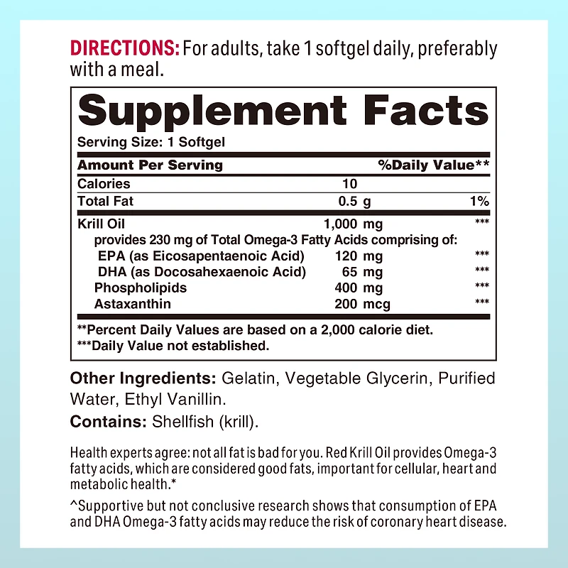 Omega-3 Red Krill Oil 1000MG