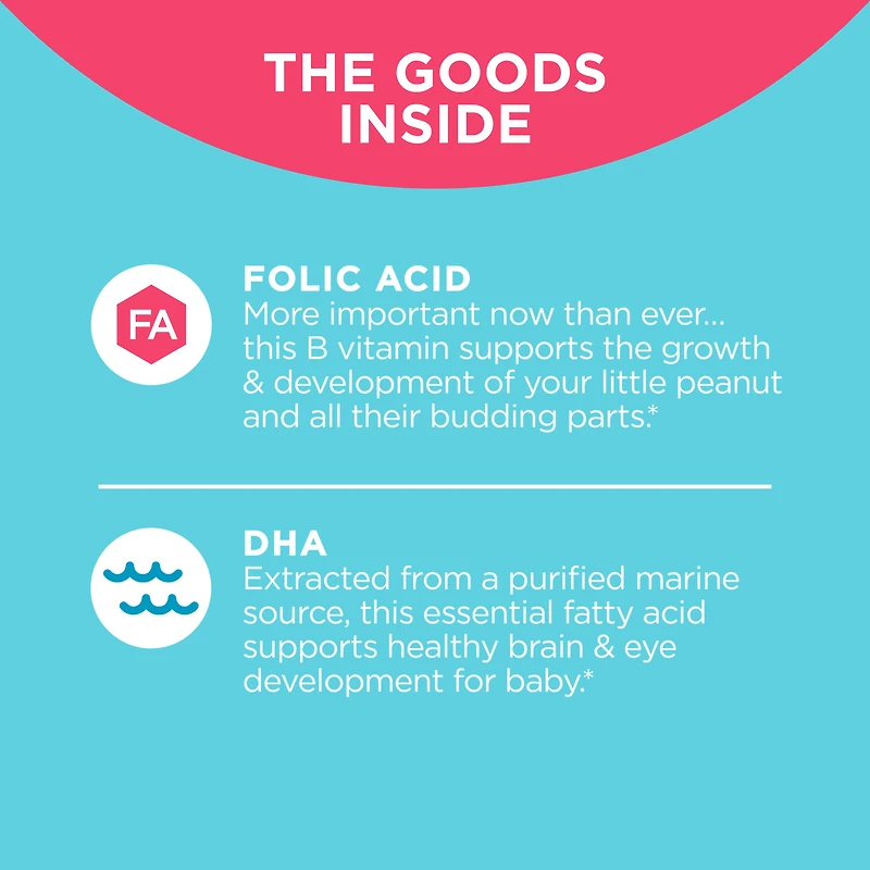 OLLY Essential Prenatal Multivitamin Vibrant Citrus