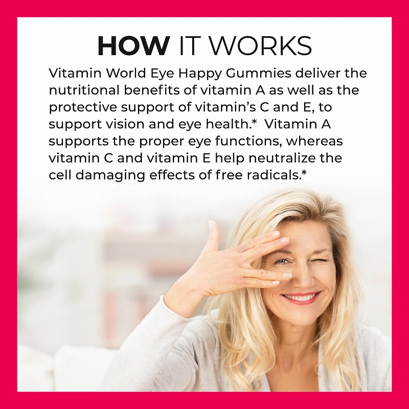 Eye Happy Vision Support Formula Gummies