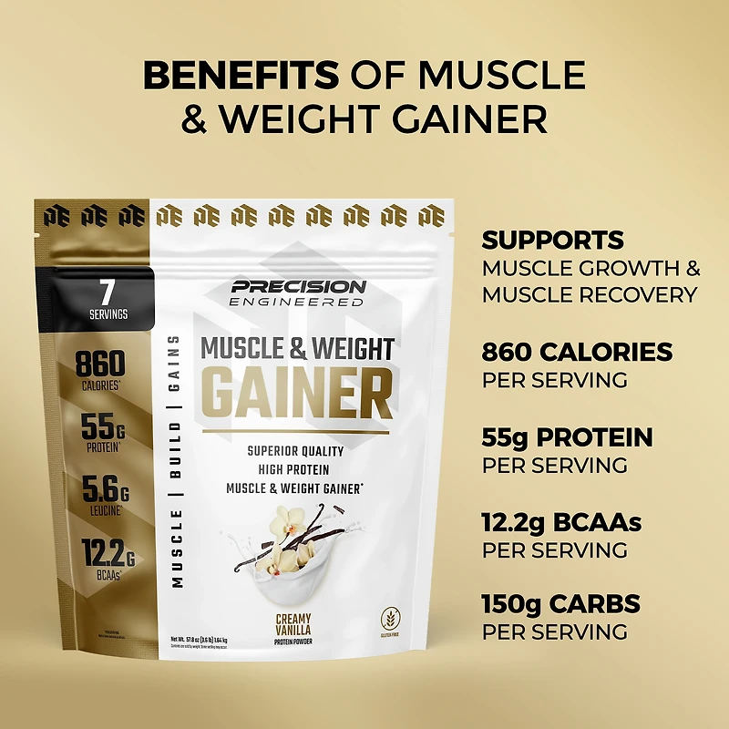 Muscle & Weight Gainer - Creamy Vanilla (7 Servings)