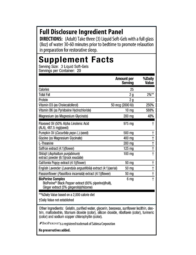 Power to Sleep Magnesium PM + Relaxing Flower Complex