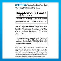 Maximum Strength Biotin 10,000 mcg 