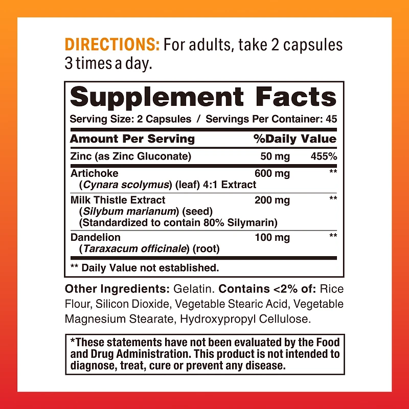 Liver Cleanse Detox Formula 90 Rapid Release Capsules