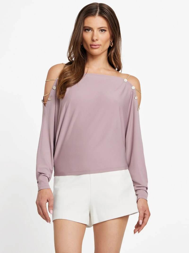 Eco Adri Off-the-Shoulder Crystal Top
