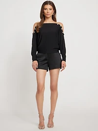 Eco Adri Off-the-Shoulder Crystal Top