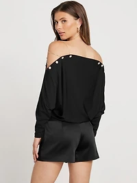 Eco Adri Off-the-Shoulder Crystal Top