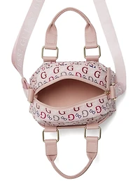 Mini Faux-Leather Logo Satchel