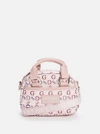 Mini Faux-Leather Logo Satchel