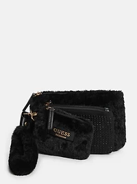 Faux-Fur 3-Piece Wristlet Set