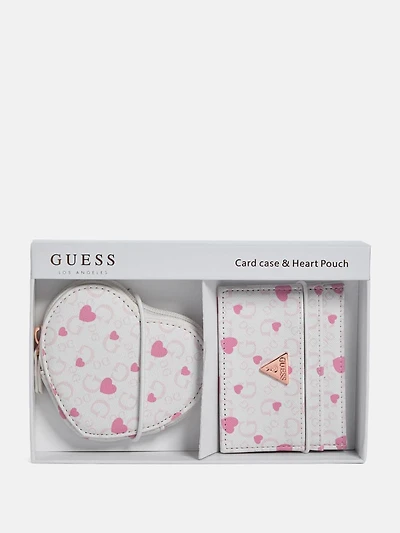Logo Heart Card Case and Zip Pouch Box Set