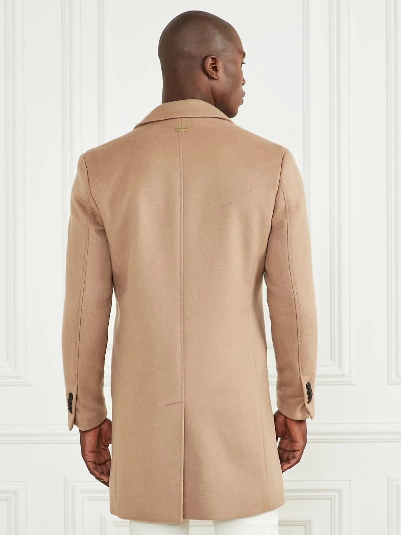 Single Breasted Wool-Blend Coat