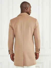 Single Breasted Wool-Blend Coat