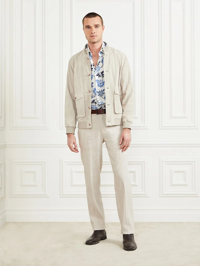 Suede Leather Flight Jacket