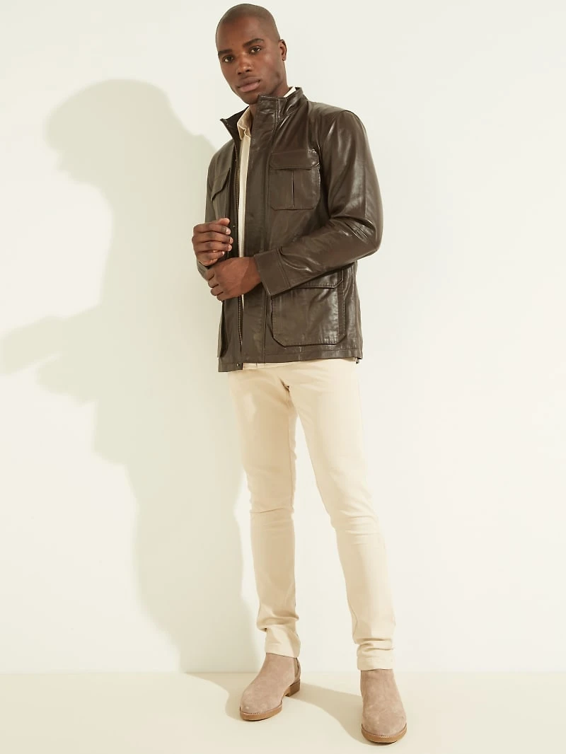 Leather Field Jacket