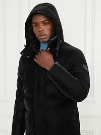 Long Down Hooded Jacket