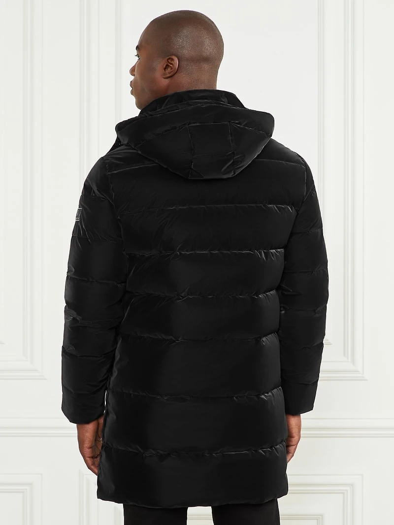 Long Down Hooded Jacket