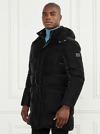 Long Down Hooded Jacket