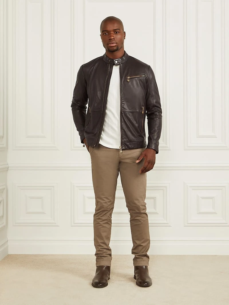 Genuine Leather Biker Jacket