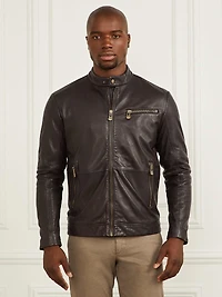 Genuine Leather Biker Jacket