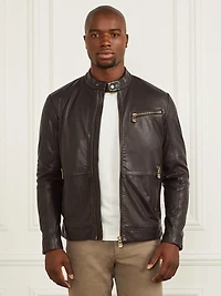 Genuine Leather Biker Jacket