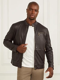 Genuine Leather Biker Jacket