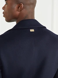 Notched Wool-Blend Peacoat