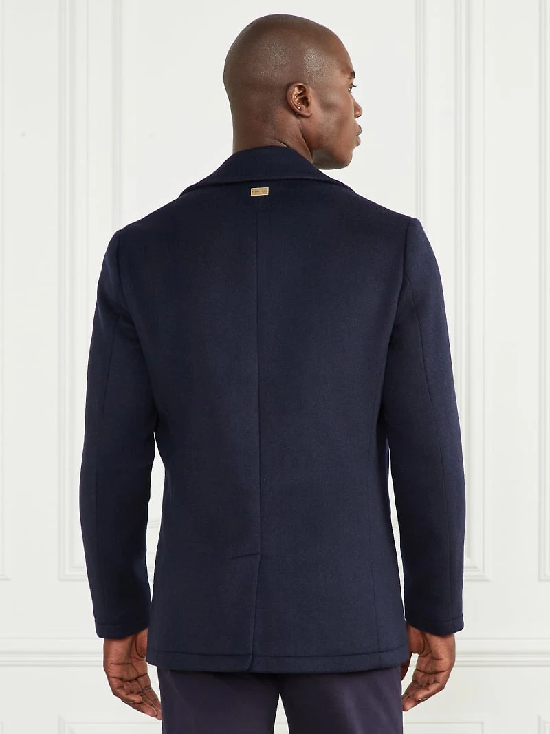 Notched Wool-Blend Peacoat