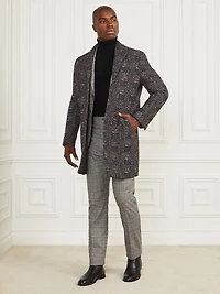 Single Breasted Wool-Blend Coat