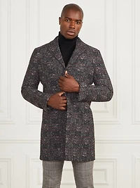Single Breasted Wool-Blend Coat