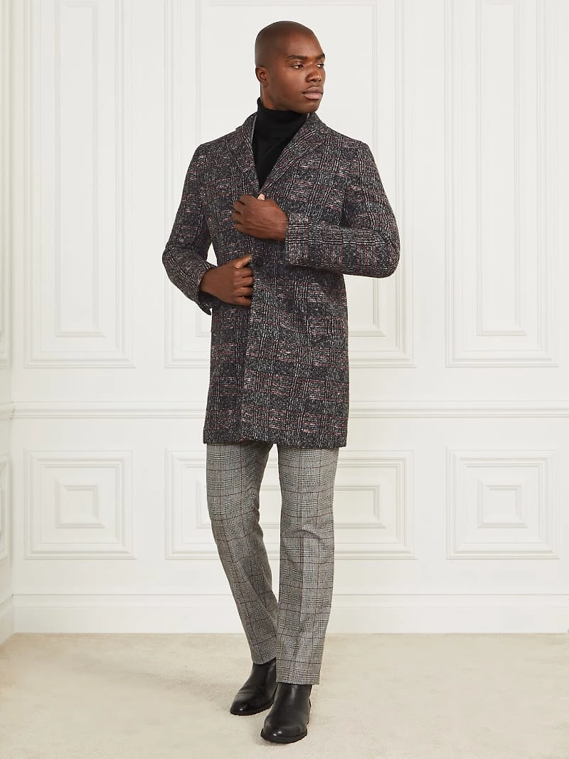 Single Breasted Wool-Blend Coat