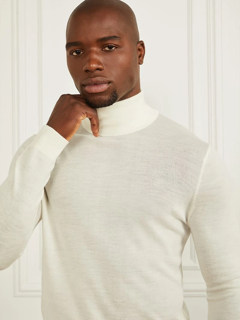 Merino Wool Turtleneck Sweater