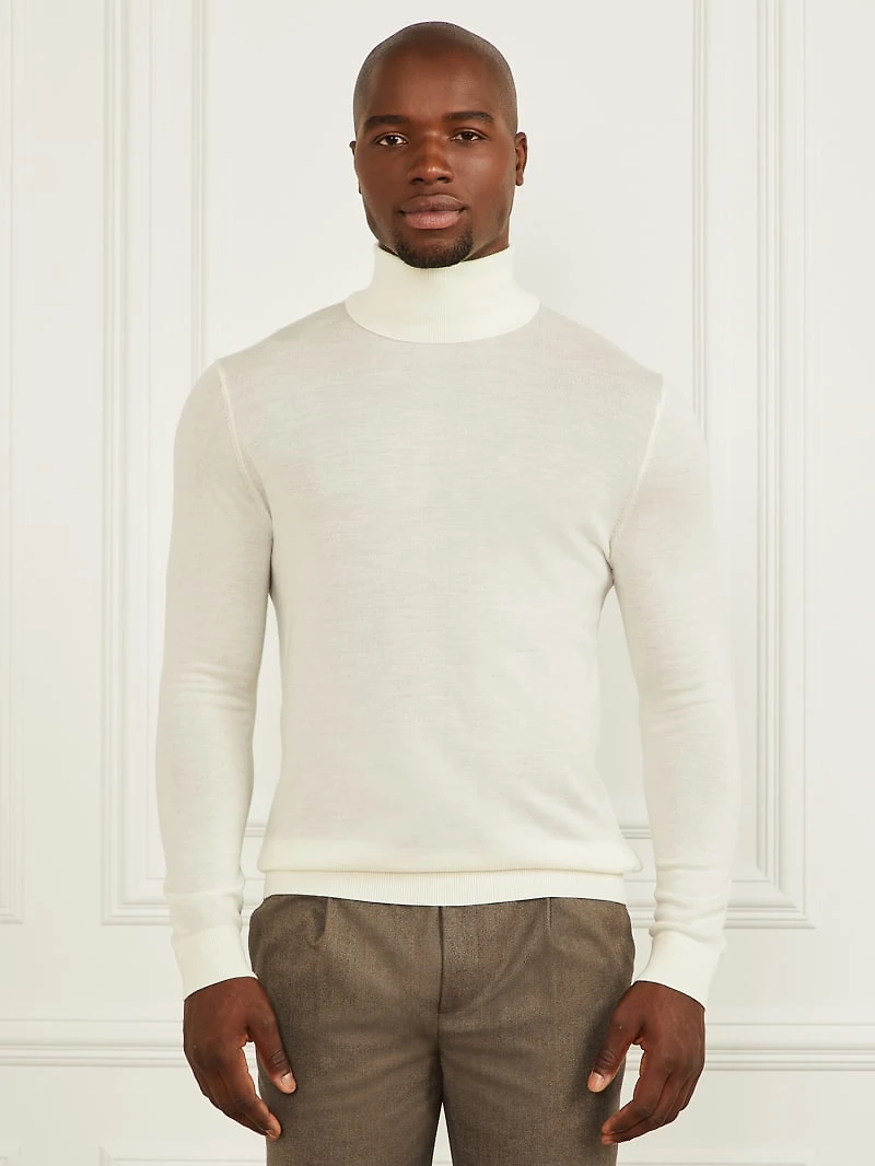 Merino Wool Turtleneck Sweater