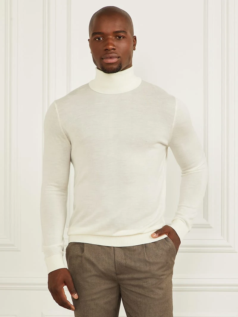Merino Wool Turtleneck Sweater