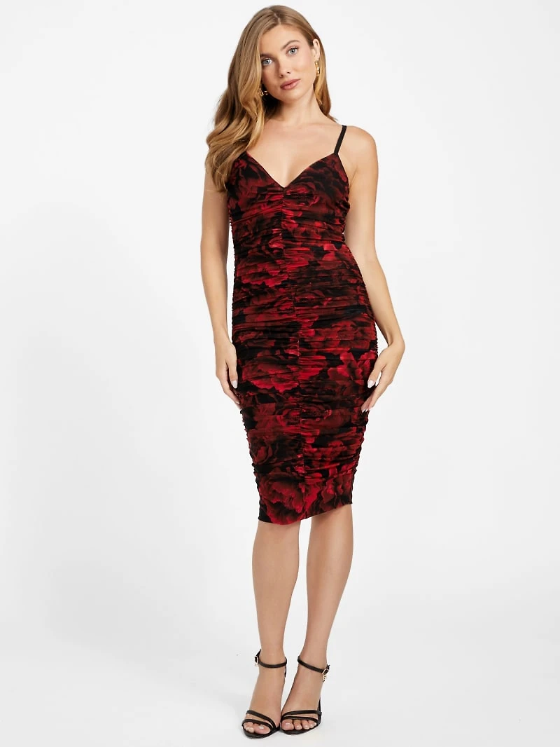 Talitha Printed Mesh Dress