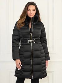 Eco Jastin Quilted Down Midi Jacket