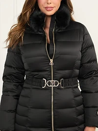 Eco Jastin Quilted Down Midi Jacket