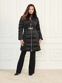 Eco Jastin Quilted Down Midi Jacket