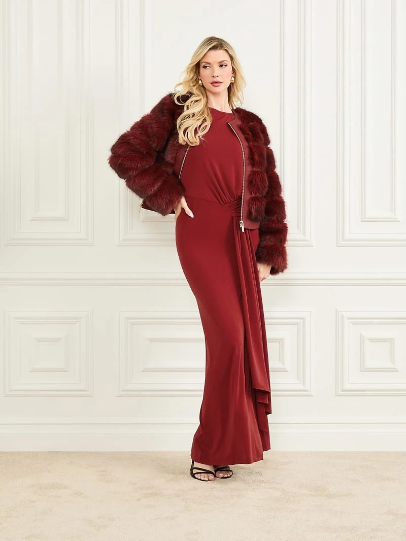 Arielle Cropped Faux-Fur Jacket